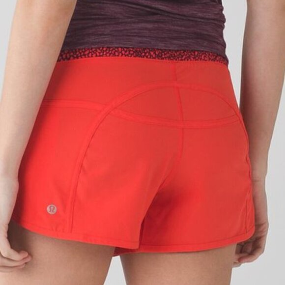 Lululemon Tracker Short III (4-way Stretch) - 4 Miss Mosaic Alarming Red Grape - Picture 2 of 6